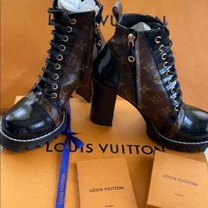 Louis Vuitton Brown Star Trail Ankle Boots/Booties
